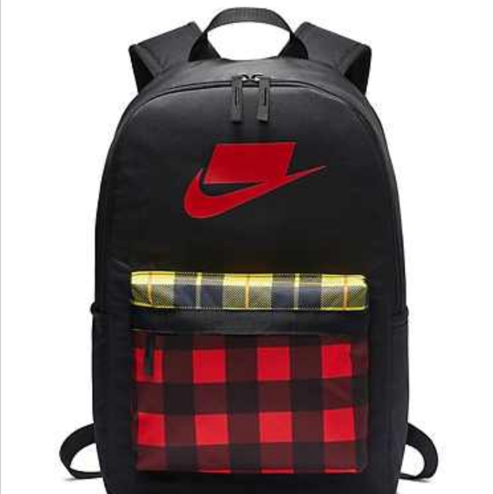 Nike Plaid Backpack Bookbag